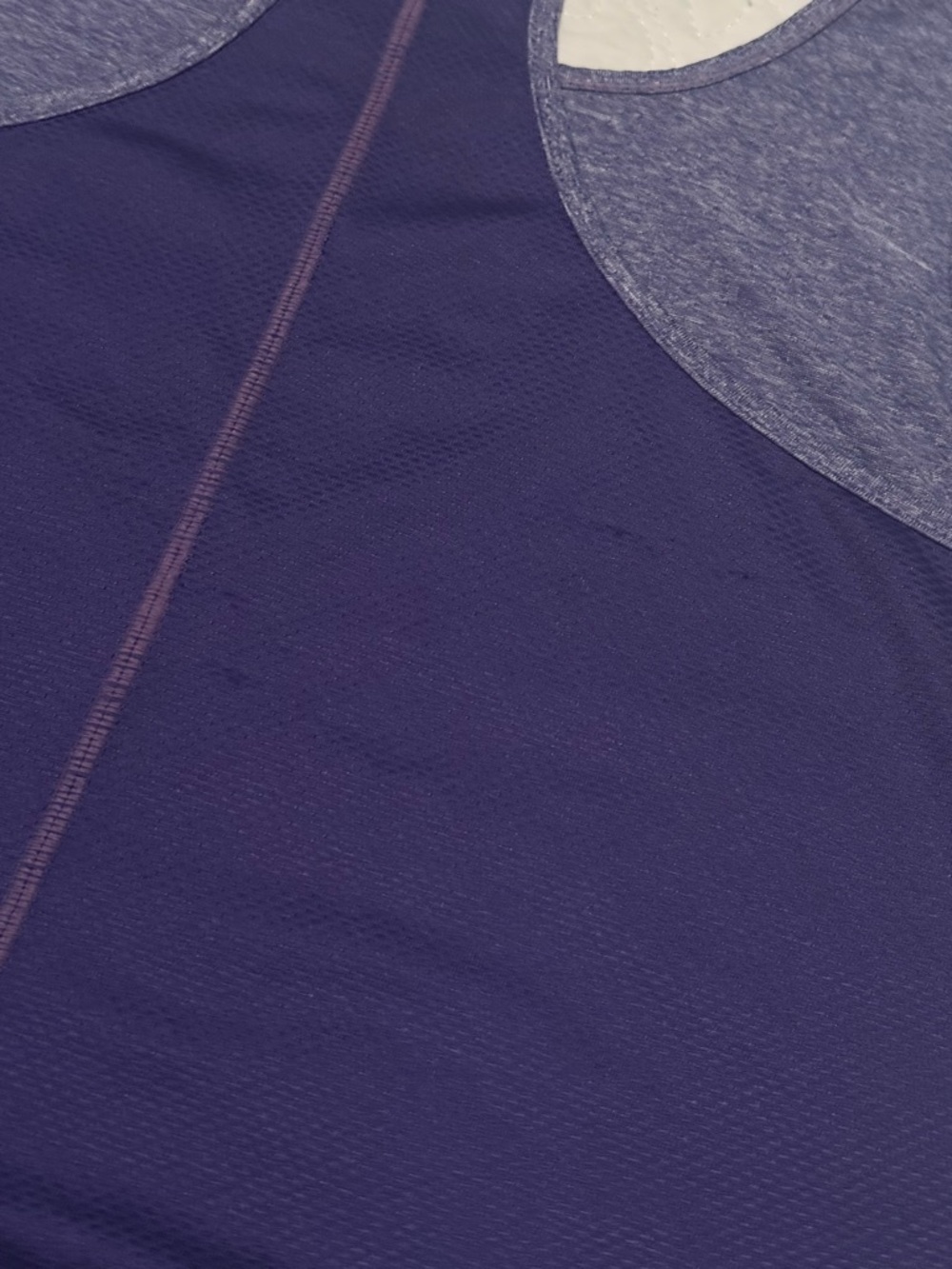 Skechers Heathered Purple Racerback Workout Tank M - Picture 8 of 8